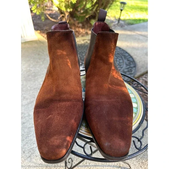 Magnanni Brown Boots Suede Leather Ankle Dress Boots‎ Brown Size 8M